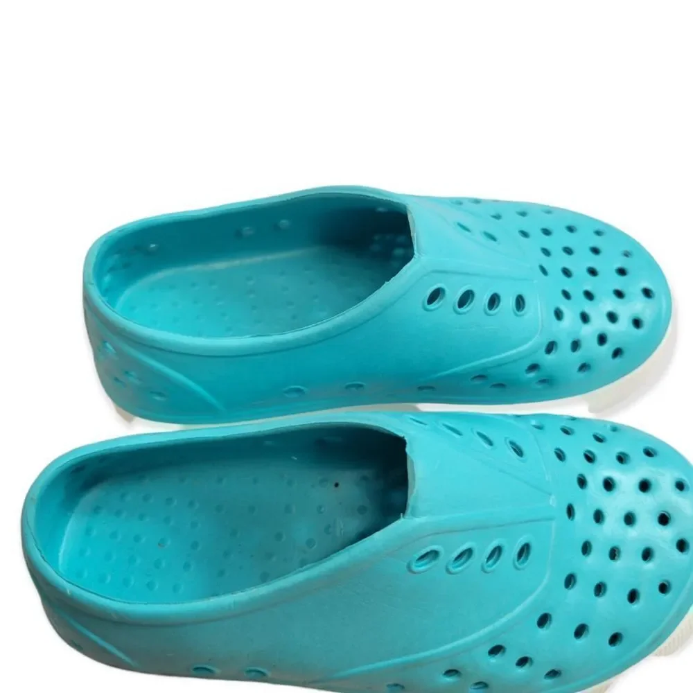Turquoise Rubber sneakers 8